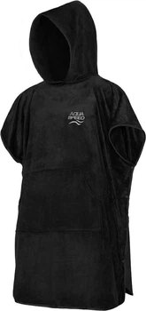 Полотенце пончо Aqua Speed PONCHO 3841 черное Унисекс L (90x220см)