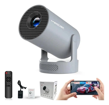 Проектор MagCubic HY300 Pro Plus Grey Original 4K, BT5, WiFi6, android 11 домашній кінотеатр
