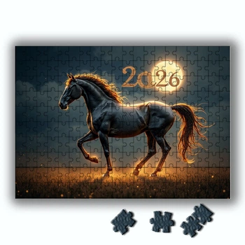 Пазл Год Лошади 2026 20х28 см 120 элементов (pazl_053)