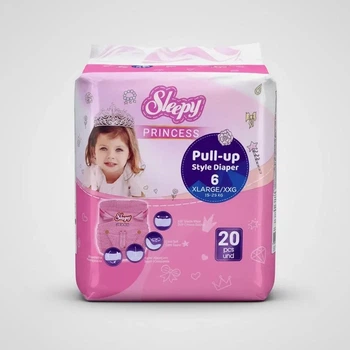 Подгузники-трусики детские Sleepy Princess XL 6 (15-25 кг) 20 шт.