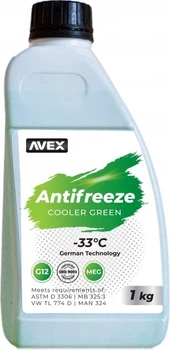 Охлаждающая жидкость (антифриз) AVEX Cooler Green MEG (-33 °C) G11 1 кг