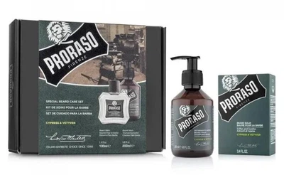 Подарочный набор Proraso Cypress & Vetyver для ухода за бородой, 2 предмета