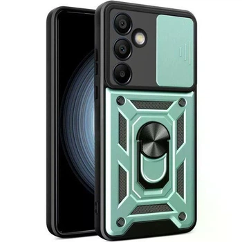 Протиударний чохол Armor Ring + захиcт камери для Samsung Galaxy M13 та M23 (M135/M236) Simon case зелений