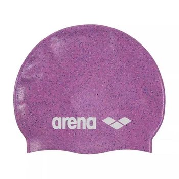 Шапка для плавания Arena SILICONE JR CAP розовый, мультиколор Дети OSFM