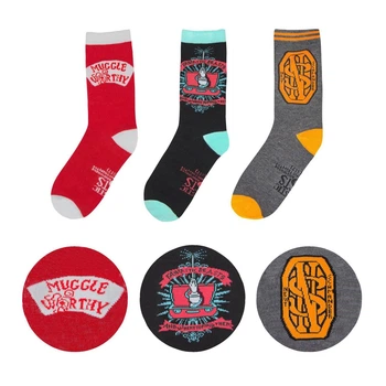 Носки Harry Potter Fantastic Beastic Newt Scamander Socks Set of 3 мультиколор Унисекс 36-40