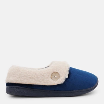 Жіночі домашні капці утеплені з закритим носком Beppi 2188101 36 23 см Navy Blue (7000002384637)