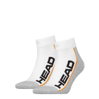 Носки Head STRIPE QUARTER 2-PACK белый, серый Универсальные 35-38