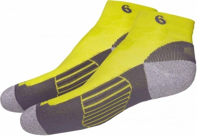 Носки Asics ROAD QUARTER желтый, серый Унисекс 35-38