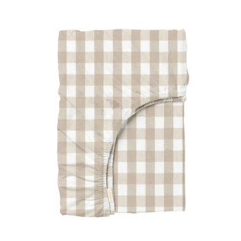 Простынь на резинке Cosas BEIGE CHECK Ранфорс 200х220х20 (4822052402849)