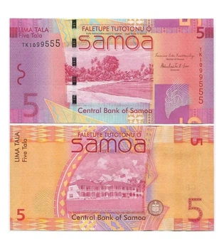 Банкнота 5 тала Самоа 2012 рік UNC