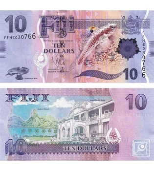 Банкнота 10 доларів Фіджі 2013 рік UNC