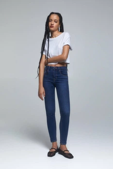 Джинси Pull & Bear темно-синій WDELI653 36