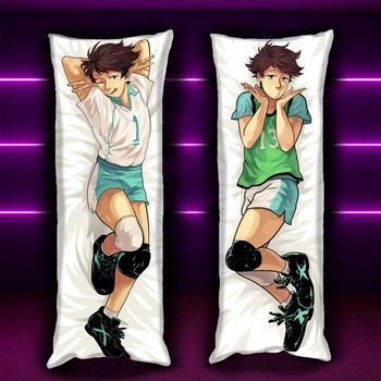 Подушка VIVA Дакимакура Волейбол!! Тору Ойкава Haikyuu!! Oikawa Tooru 150х50см с наволочкой двусторонняя ( 0160522 )