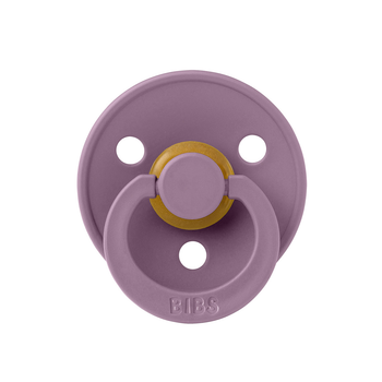 Пустышка BIBS Colour Latex Round (круглая) от 6 мес– Mauve