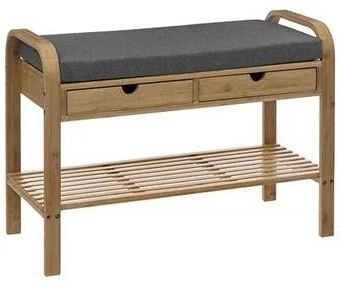 Szafka na buty 5five Simply Smart ZEN bambusowa z siedziskiem 74 x 34 x 55 cm (3560231628963)