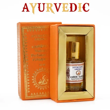 Парфумерна олія Амбр Сандал Ayurvedic Amber Sandal 10 мл Індійська натуральна ароматична олія для тіла