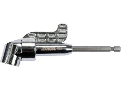 Держатель-адаптер угловой HEX - 1/4", L= 130 мм, под углом 105° STHOR (65840)