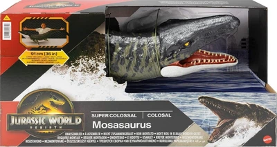 Фігурка Динозавр Мозазавр 91 см Мир Юрского периода Jurassic world Rebirth Mosasaurus Dinosaur Super Colossal JGB51 Mattel