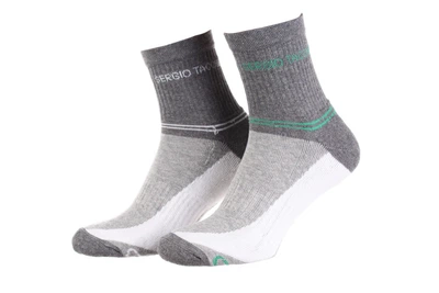Носки Sergio Tacchini 3-pack серый, белый, зеленый Унисекс 36-40