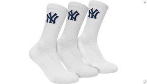 Шкарпетки New York Yankees 3 pk Crew білий Унісекс 35-38