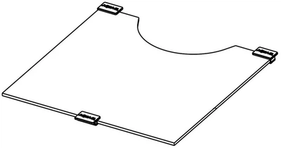 Szyba separujaca z wycięciem AquaEl Shrimp Smart 20 Biała 113810 (5905546197366)