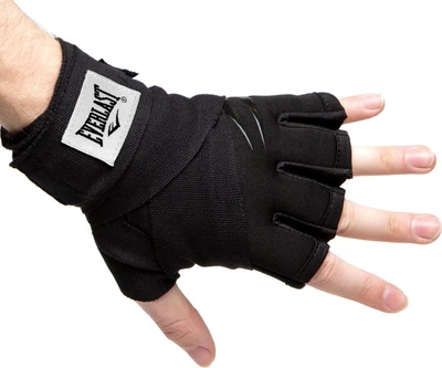 Бинты-перчатки Everlast EVERGEL FASTWRAPS черный Унисекс L