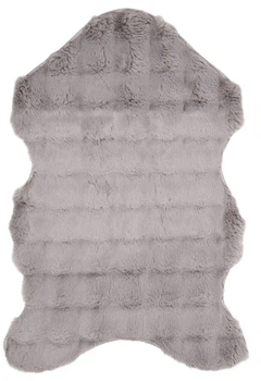 Dywan HOMLA Alder ze sztucznego futra 60x90 cm Szary 241811 (5906496751233)