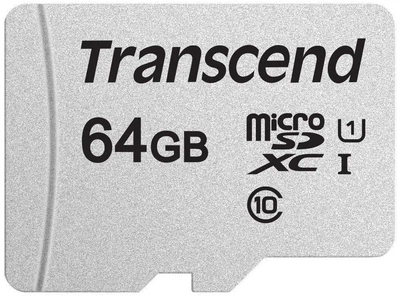 Карта пам'яті Transcend microSD 64GB C10 UHS-I R100/W20MB/s