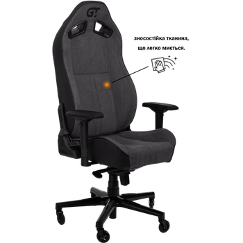 Геймерское кресло GT Racer X-8009 Fabric Dark Gray/Black XL