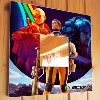 Декоративное зеркало "Игра ARC Raiders" подарок для фанатов видео игр, украшение интерьера детской комнаты, спальни, игровой