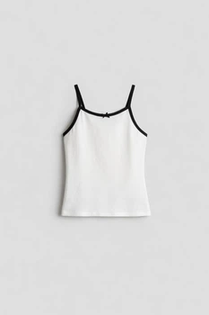 Майка H&M 1265868ОА белый 146-152см