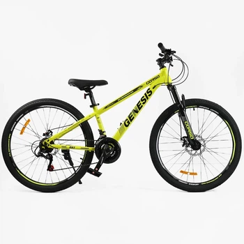 Велосипед горный подростковый CORSO «Genesis» 26 дюймов, рама 13" Желтый T-26049