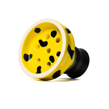 Чаша для кальянa Vantablack Wave Yellow