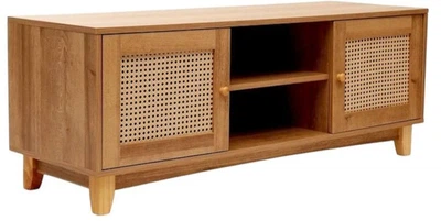 Тумба під телевізор HOMLA NOTTO з ротангом 120 x 40 x 45 см (5904183849652)