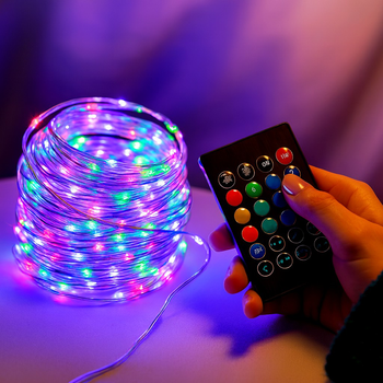Умная RGB гирлянда 3м с Bluetooth и USB Пульт ДУ Светодиоды для елки и интерьера