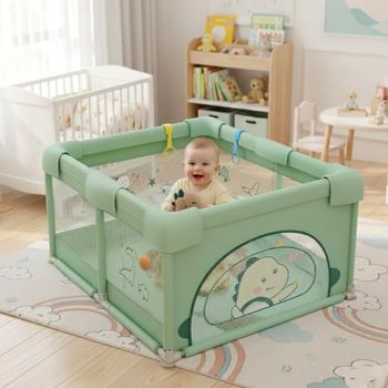 Детский манеж 160х120х55 см бирюзовый игровое ограждение для детей унисекс