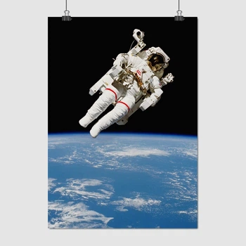 Постер Перший вихід у відкритий космос, астронавт Брюс Маккендлес, Bruce McCandless, A3 42×30 см (id3425)