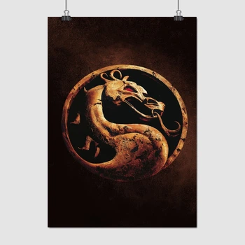 Постер Мортал Комбат, лого, Mortal Kombat, logo, A3 42×30 см (id1773)
