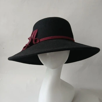 Женская фетровая шляпа Helen Line One size черная (313-5)