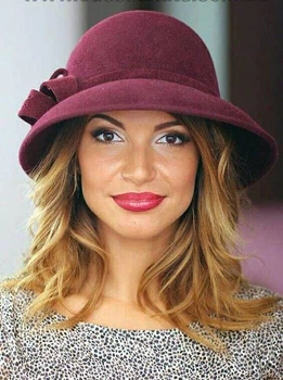 Жіночий фетровий капелюх Helen Line Чорний (139-1)