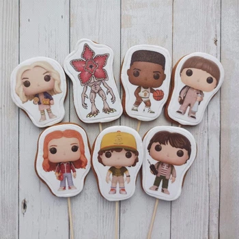 Очень странные дела пряники имбирно медовие для детей на шпажке The Stranger things 7 шт №2