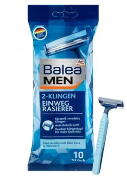 Станки для гоління Balea MEN чоловічі на 2 леза 10 шт