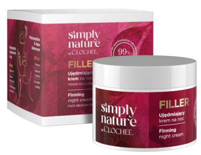 Крем нічний Clochee Simply Nature Filler зміцнювальний 50 мл (5905616138619)