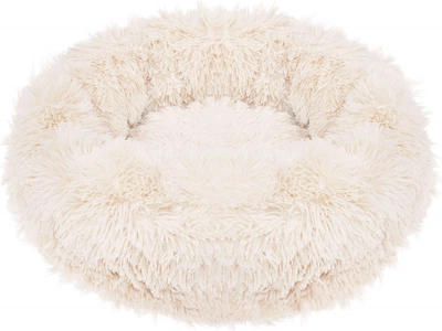 Лежак для котів Springos плюшевий 90 см Бежевий PA0095 (5907719411415)