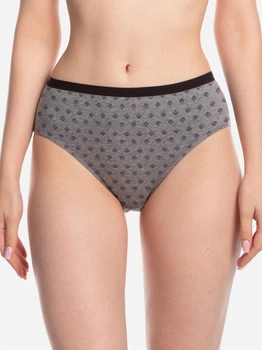 Набір трусиків сліпів жіночих бавовняних Lama Cotton collection 130BI 10EX 2XL 3 шт Чорний/Графітовий меланж (5904577909924)