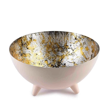 Фруктовница металлическая розовая Anisha D-26 см. 35294