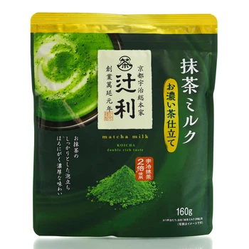 Японский чай матча латте Tsujiri Matcha Milk Double Rich 160 гр