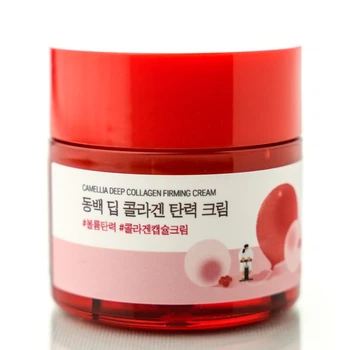 Крем с коллагеном и экстрактом камелии для упругости кожи Round lab Camellia Deep Collagen Firming Cream 50 мл