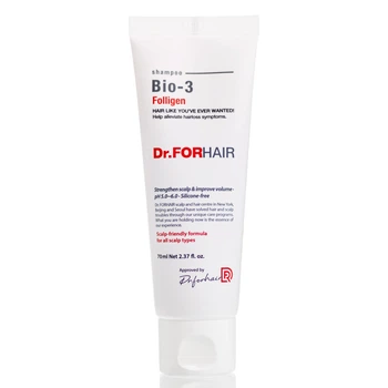 Шампунь от выпадения со стволовыми клетками Dr. FORHAIR Folligen Bio-3 70 мл