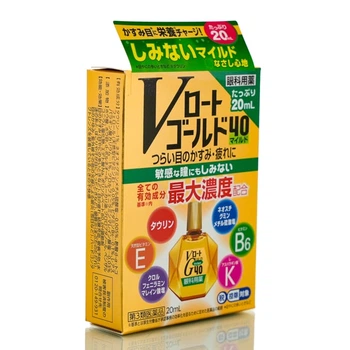 Японські краплі для очей вікові Rohto Gold 40 (20 мл)